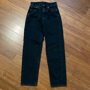 American Eagle Size 0 Black High Waisted Jeans
